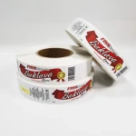 High quality glossy or matte surface finishing BOPP laminated bag bakery label