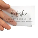 High Quality Waterproof Custom Design CR80 Clear Plastic Transparent Business Card Printing