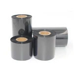 110mm 70m compatible black art paper barcode label printer resin ribbon for TT437B