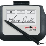 Evolis Sig200 Signature Pad Color 5â€™â€™ interactive LCD signature pad with backlight, USB